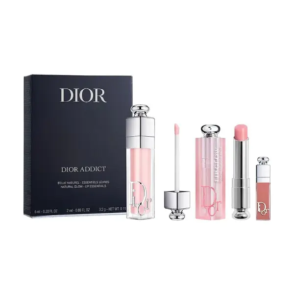 پک لیپ گلاس و بالم لب ادیکت دیور Dior addict makeup set