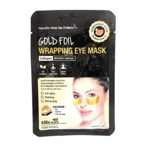 ماسک دور چشم روشن کننده و آبرسان فویل طلا بیوتی MBeauty