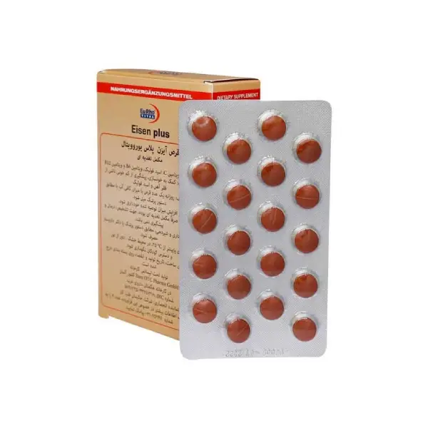 خرید قرص آهن یوروویتال مدل Eisen Plus بسته 60 عددی