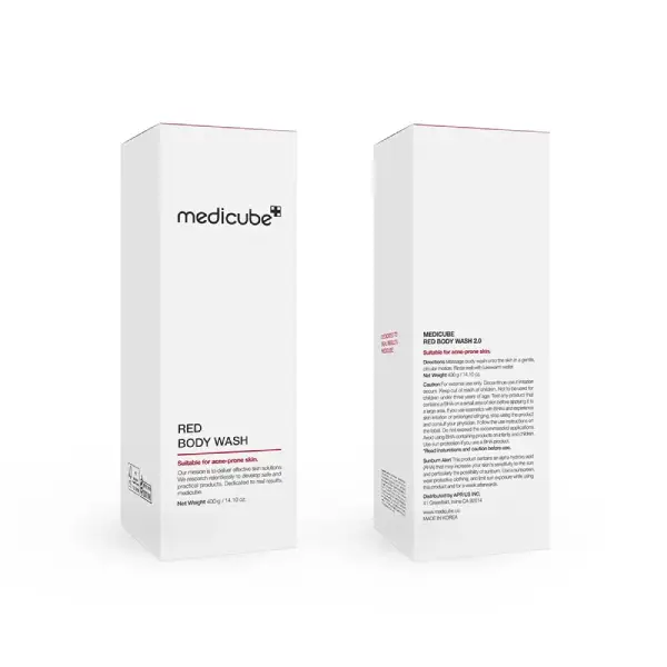 خرید شوینده بدن ضد آکنه قرمز مدی‌کیوب Medicube