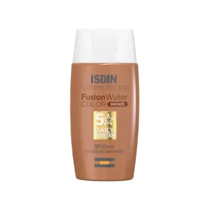 کرم ضد آفتاب رنگ برنز مجیک ایزدین مدل فیوژن واتر SPF50+