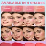 تست رنگ رژگونه استیکی گلس گلو شیگلم