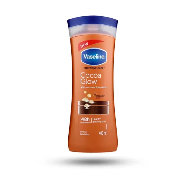 لوسیون بدن وازلین مدل Cocoa Glow