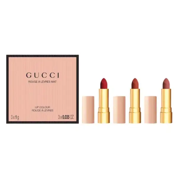 ست هدیه رژلب مات سه‌تایی گوچی