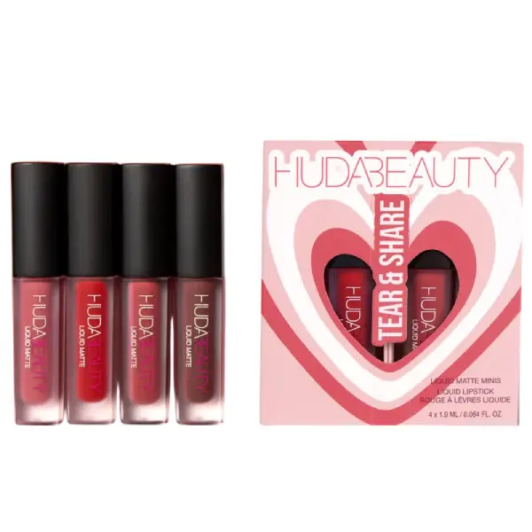 ست هدیه رژ لب مایع مینی تِیر اَند شِیر زنانه 4 عددی هدی بیوتی