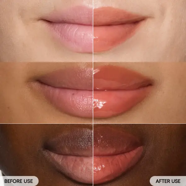 تست سرم لب رنگی گلیز کریز لانیژMAPLE GLAZE (ROSY MAPLE)