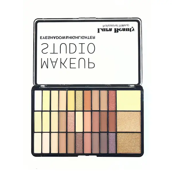 پالت سایه چشم و هایلایتر حرفه‌ای لورا بیوتی 33 رنگ