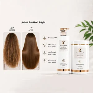 قیمت ست شامپو و ماسک مو سفید کراتین کویینKeratin Queen ضد ریزش Keratin & Collagen