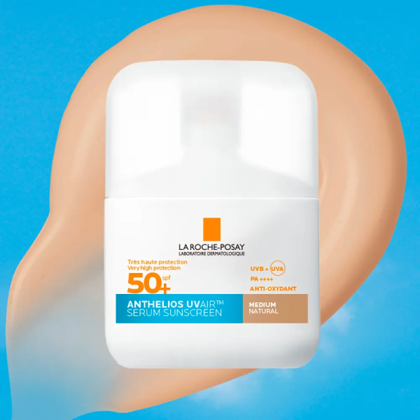 قیمت ضدآفتاب رنگی آنتلیوس UVair SPF50+ لاروش پوزای رنگ Medium Natural