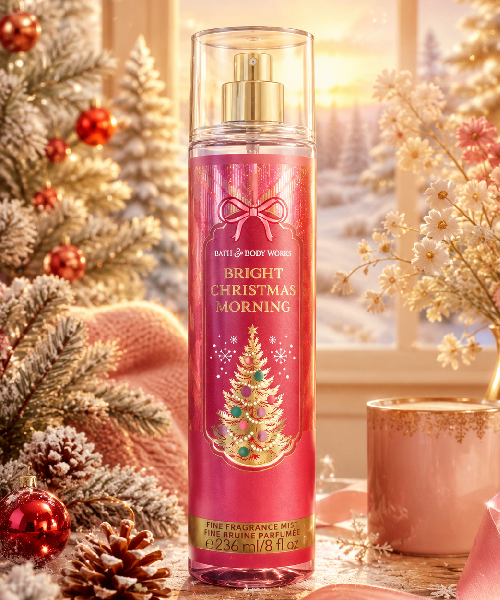 بادی میست زنانه 236Ml بث اند بادی ورکس مدل Bright Christmas Morning قیمت بادی میست زنانه بث اند بادی ورکس مدل Bright Christmas Morning