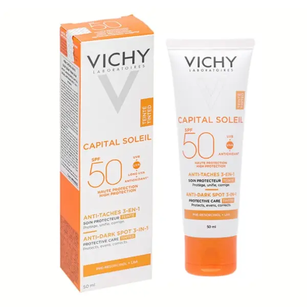 ضد آفتاب ضد لک رنگی ویشی Capital Soleil 3-in-1 Tinted...