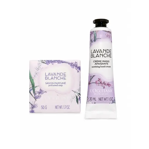 پک کرم دست و صابون لوکسیتان مدل Lavande Blanche